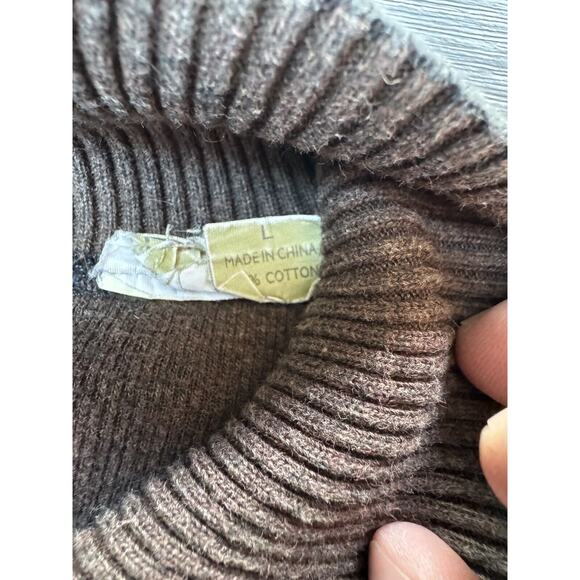 Tommy Bahama Men’s Reversible 1/4 Zip Sweater Size L Black/Brown - Picture 5 of 5